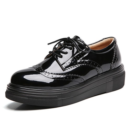 Patent Leather Brogues Shoes 