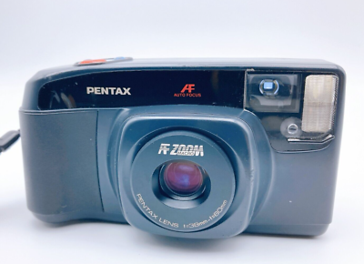 MRS-Pentax01 PENTAX製カメラ ZOOM60 DATE Pentax Zoom 60 Date 35mm Film Point & Shoot Black Compact Camera