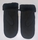 UGG Australia Black Sheepskin Leather Shearling Mittens L/XL NWT Gloves New — photo 3