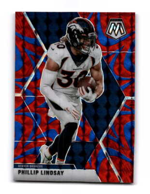 2020 Panini Mosaic Reactive Blue Phillip Lindsay 70 | eBay