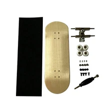 32mm Basic Complete Wooden Maple Handmade Fingerboard Finger Skateboard Pro Set