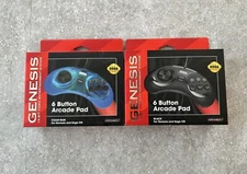 2 Gensis Retro-Bit 6 Button Arcade Controllers