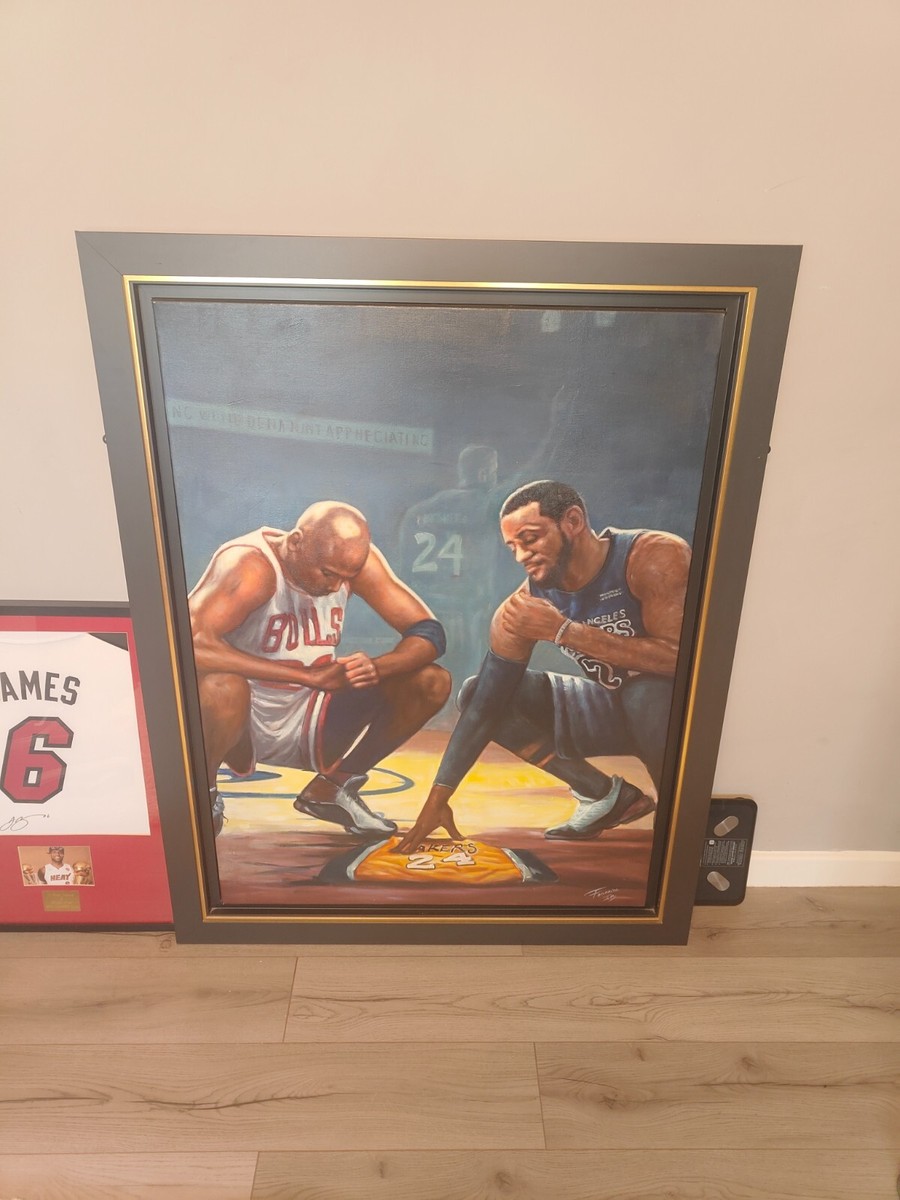 kobe lebron painting