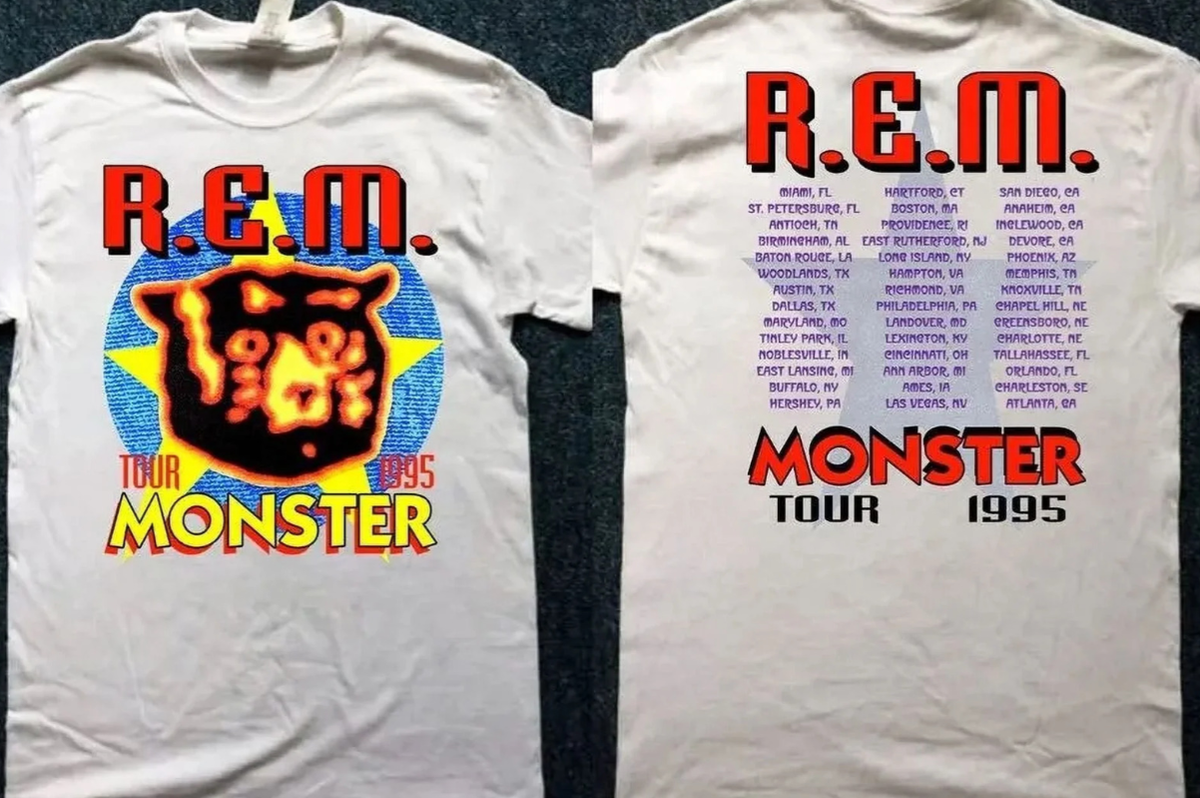 トップス R.E.M. Monster T-shirt 1995 Tour XL 90s REM Monster Tour 1995 Vintage Two-Sided T-Shirt | eBay