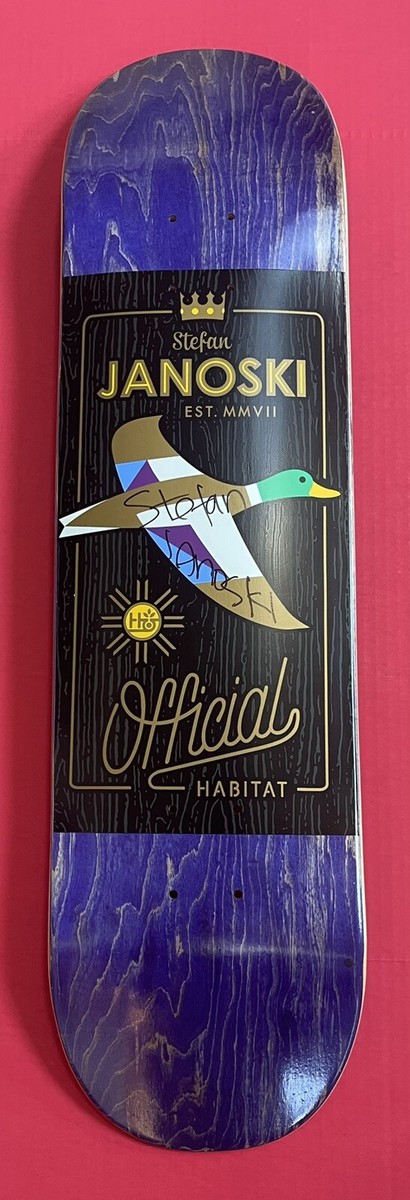 Stefan Janoski Signed Skateboard Deck HABITAT SKATEBOARDS Rare! Free Stickers | eBay