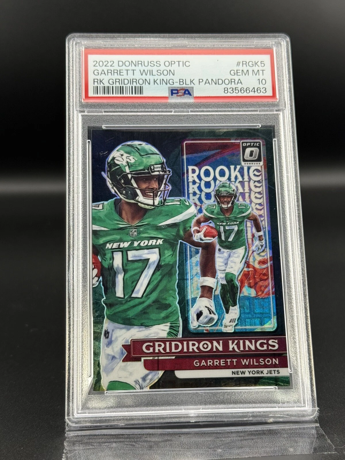 Garrett Wilson Panini Donruss Optic Rookie Gridiron Kings #RGK5 Black Pandora