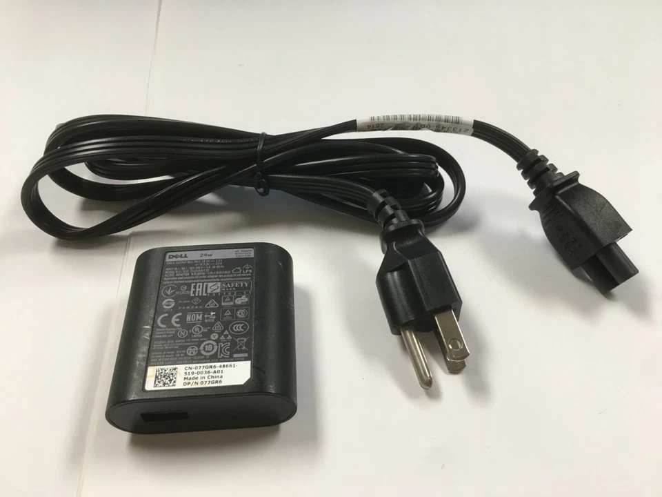 OEM Dell KTCCJ Venue 7, 8, 11 Pro Tablet 24W AC Adapter Charger - Image 2 of 3