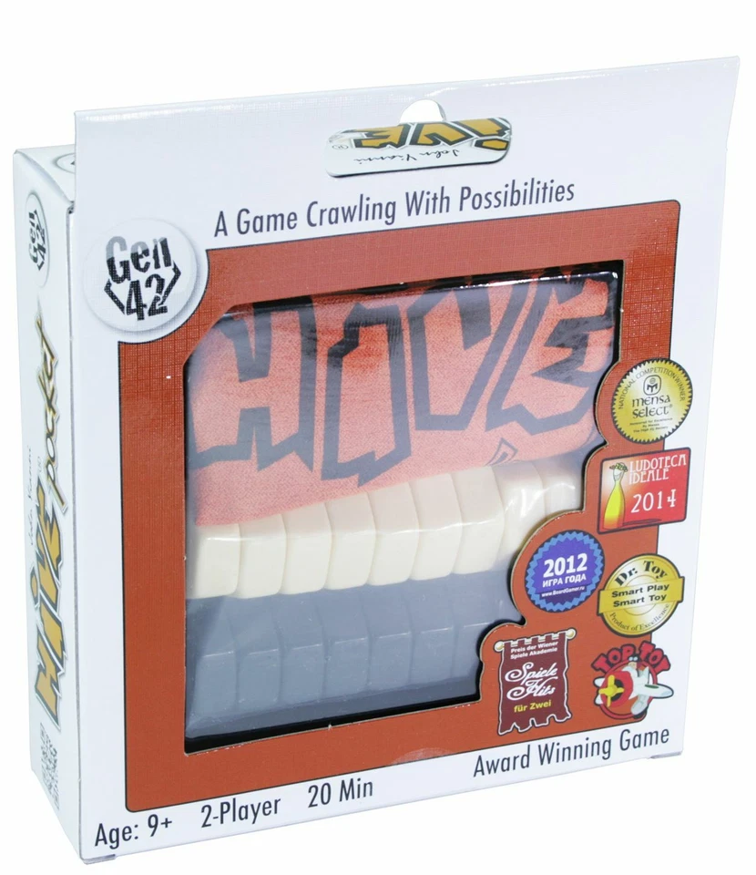Hive Pocket Tile Board Game Travel Size w/ Ladybug & Mosquito Gen 42 TCI013 - Image 2 of 2