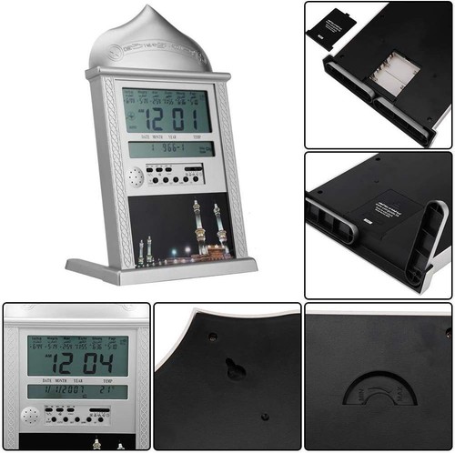 Azan Mosque Prayer Clock Islamic Mosque Calendar Muslim Prayer Wall Clock Alarm - Picture 11 of 14
