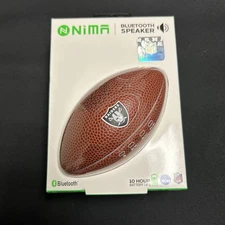 New NIMA NFL Las Vegas Raiders Football Bluetooth Speaker LED