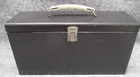 1950s-60s Side By Side Double Metal Case/Box For 7"/45 rpm Vinyl Records 50 Ct.