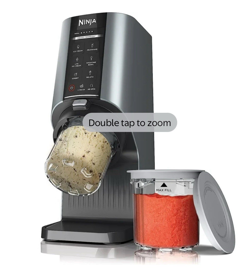 Ninja CREAMi Breeze 7-in-1 Ice Cream Maker for Gelato Sorbet and Frozen Treats NC201 New Model-image