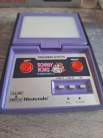 Rare Nintendo Game and Watch Panorama screen Donkey Kong Circus Game 1984 MK-96