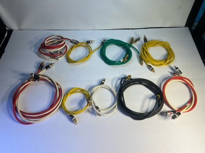 Lot of 9 Planet Waves CableStation RCA Cables Connectors