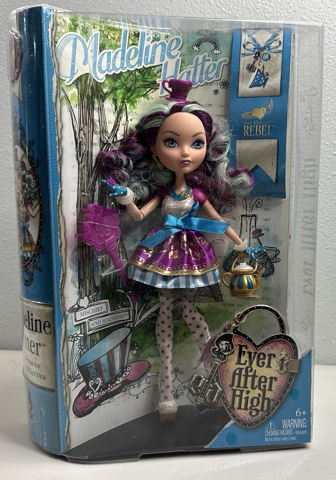 Ever After High Madeline Hatter Doll First Wave Mattel W/Accessories