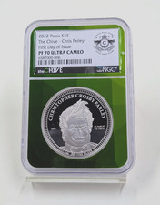 2022- The Chive 'Chris Farley' 1oz Silver $5 Coin-NGC PF70 Ultra Cameo