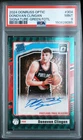 2024 Donruss Optic Basketball Green FOTL Donovan Clingan #304 PSA 10