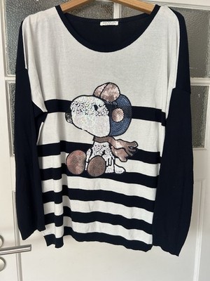 sem per lei, Süsser Sommerpulli, Snoopy, langer Arm, Gr. 40, gebraucht, Gut!