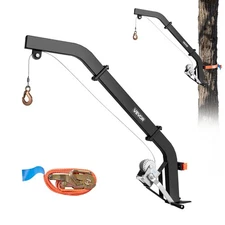 VEVOR Tree Mounted Deer Hoist 353 lbs Game Hoist Winch Lift with Gambrel & Winch