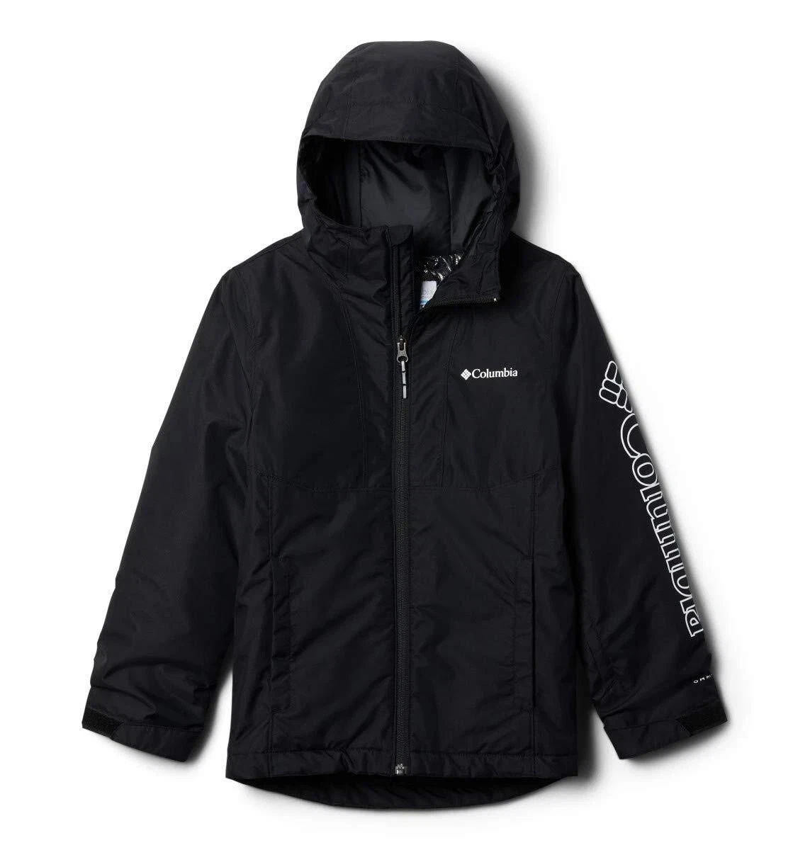 NWT Columbia Boys Timber Turner Jacket Size XXS 4-5 Black SB0037-010 Omni tech