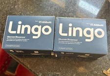 LOT (2)  Lingo Continuous Glucose Biosensor Monitor (CGM) by Abbott - New Sealed