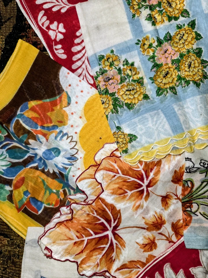 lote de 14 pañuelos florales de colección muy buenos Foto 2 de 4