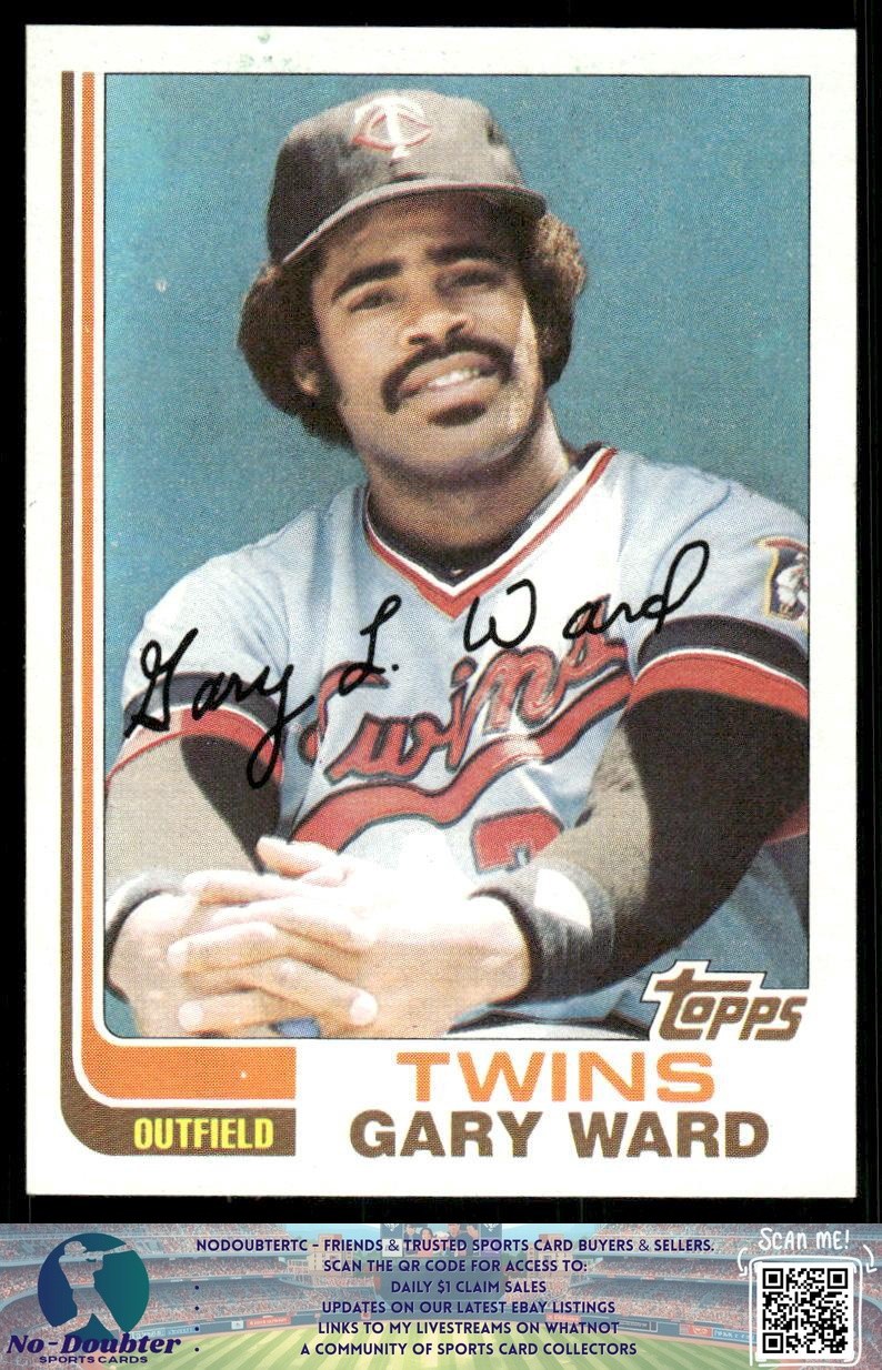 1982 Topps #612 Gary Ward Minnesota Twins 82.B