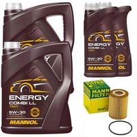MotoröL Set Mannol Energy Combi LL 5W-30 12 Liter + ÖLfilter FüR Mercedes B906