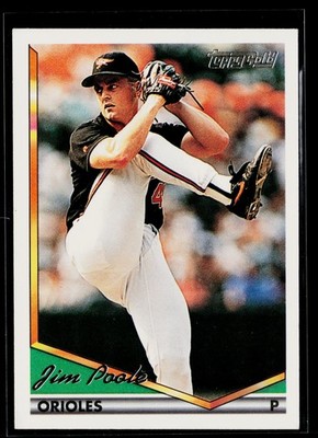Jim Poole 1994 Topps Gold #449 Baltimore Orioles