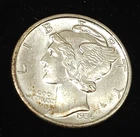 1936 S Mercury Dime Gem BU , full bands