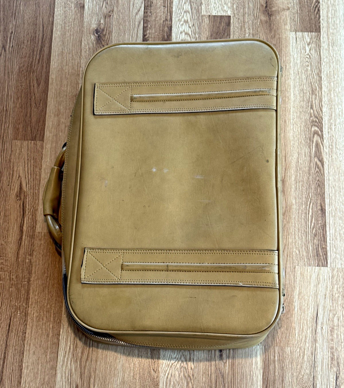 Soft Case Suitcase Carry Bag with handle Classic tan leather garment bag 22x15