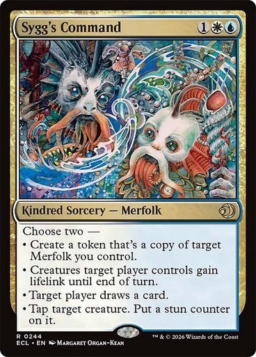 Sygg's Command NM Rare MTG Lorwyn Eclipsed ECL Sorcery Merfolk Near Mint Regular