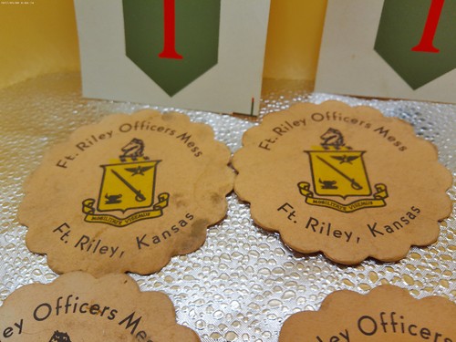 Ft Riley officers mess Kansas US Army military base coasters and decals lot 8 - Picture 3 of 6