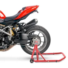 ConStands Rear Paddock Stand Ducati Streetfighter 848 11-15 red, Single Swing Ar