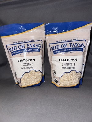 Organic Oat Bran, 2 pack, 12 oz (680 g)