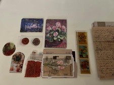 200pcs Vintage Junk Journal Supplies Scrapbook Paper Stickers Ephemera Kit