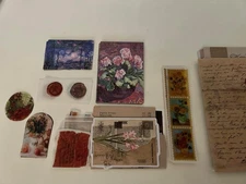 200pcs Vintage Junk Journal Supplies Scrapbook Paper Stickers Ephemera Kit