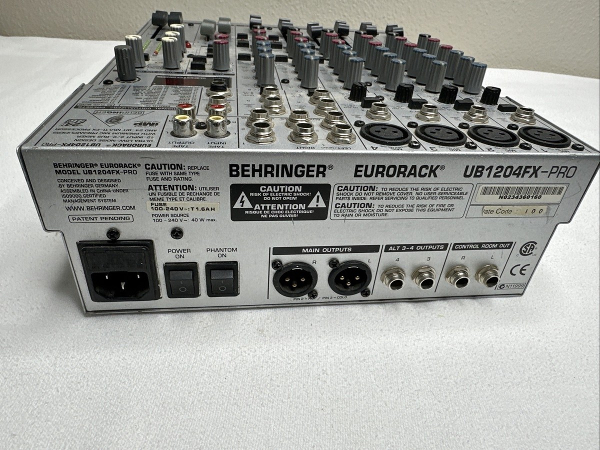 Behringer Eurorack Ub1204fx-pro 12 Channel Mixer for sale