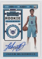 2019-20 Panini Contenders Rookie Ticket Sticker Jalen McDaniels #158 Auto fm0