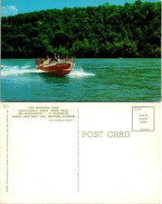Vintage Missouri Postcard - The Shooting Star Speed Boat on Branson Lake