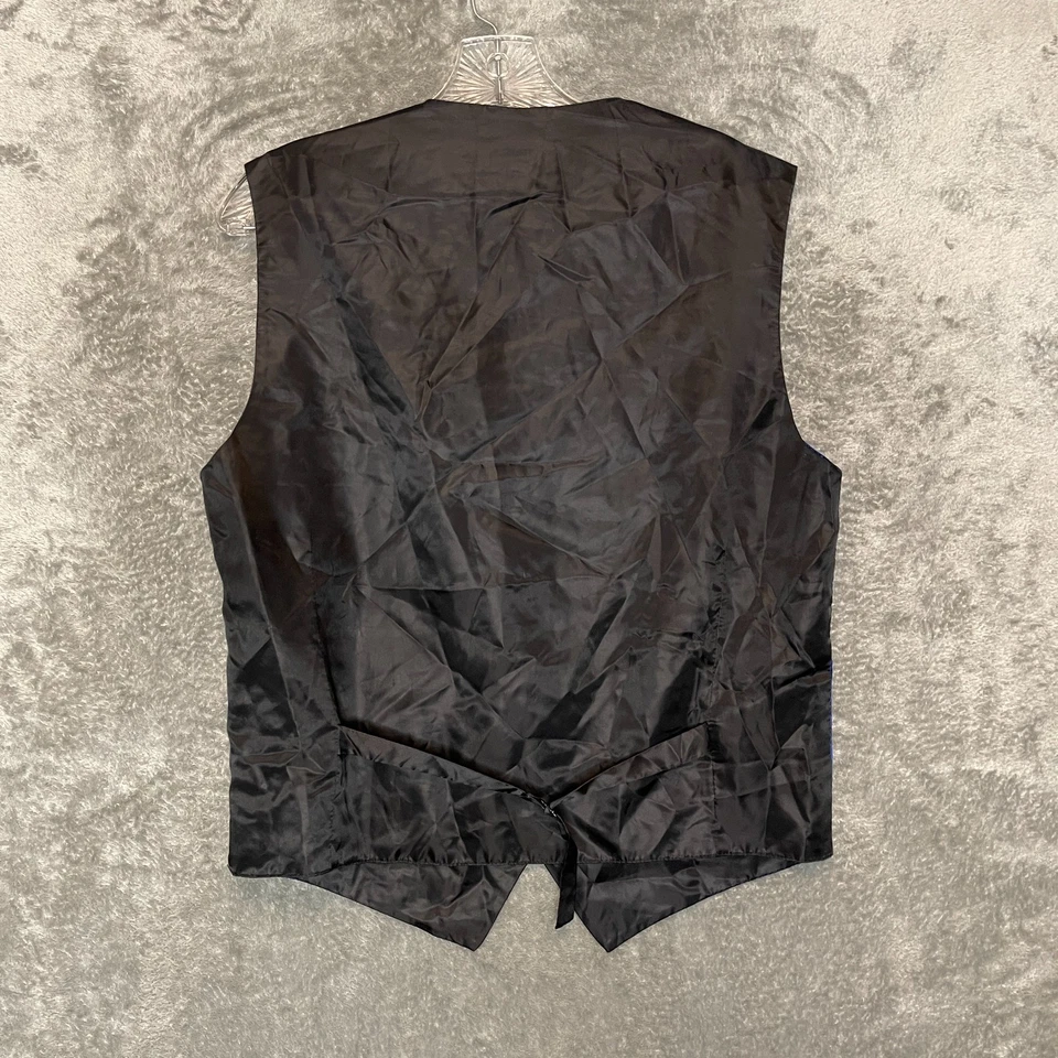 St Patrick Men Jacquard Paisley Cobalt Blue Formal Waistcoat Suit Vest Small - Image 2 of 4