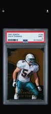 1997 Pinnacle Zenith - Rookie Zach Thomas #126 - PSA 8