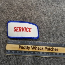 Vintage Service Patch Work Uniform Name Tag Mechanic Car Shop V8p