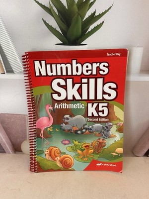 Teacher Key Abeka K5 Numbers Skills second Edition Arithmetic.