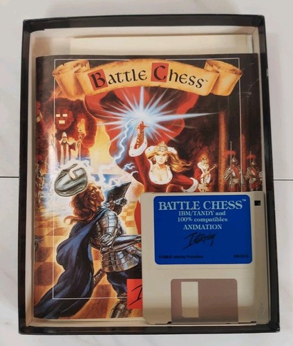 Vintage Interplay Battle Chess 1990 Big Box PC IBM Tandy 100% Komplett in Box - Bild 3 von 15