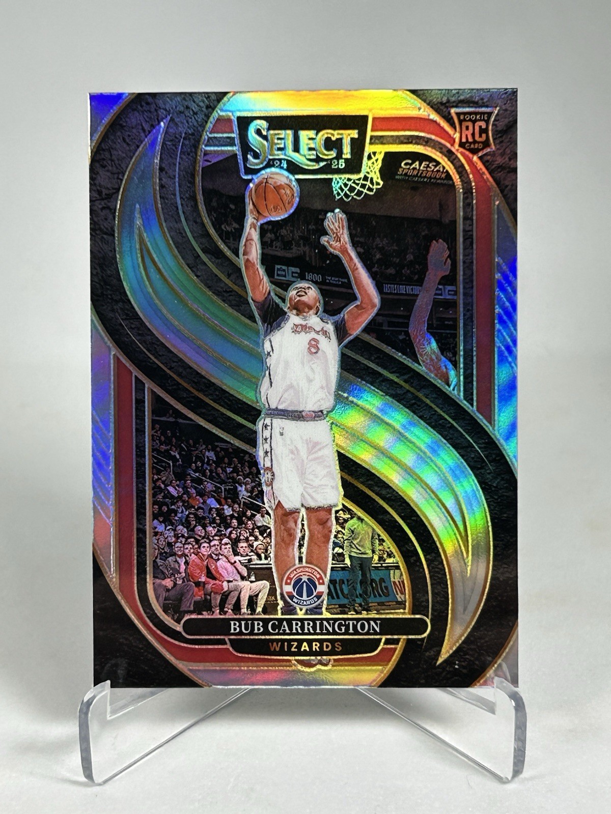 2024-25 Panini Select - Premier Level Bub Carrington #197 Silver Prizm (RC)