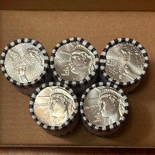 (5) Roll Lot of 2026-D Enduring Liberty Half Dollar $10 Rolls / BU OBW ROLLS