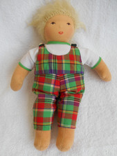 Schmusepüppchen, Stoffpuppe weich,  34 cm mit Kleidung, Handarbeit, top