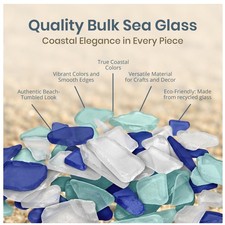 Frosted Sea Glass Mix - 55oz Art Crafts Decor