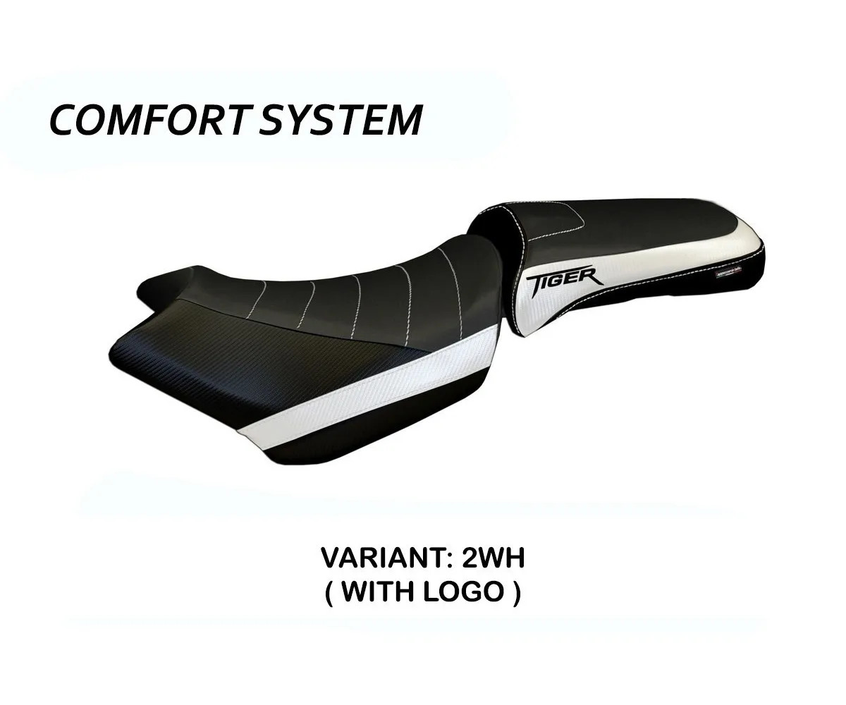 Seat saddle cover Venezia 1 Comfort White TPZ TRIUMPH TIGER 1200 2018 2021 193